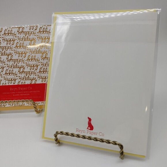 Reyn Paper Co Fall Cards Envelopes Funny Corn Halloween Cats Happy Peace and Joy - Picture 10 of 11